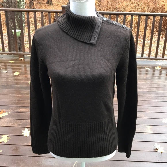 Carlisle dark brown Size medium wool sweater - Picture 1 of 8